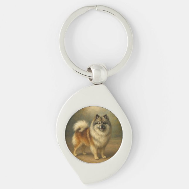 Chaveiro Keeshond (Frente)
