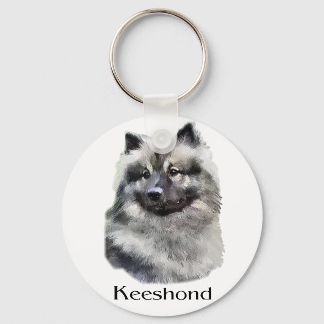 Chaveiro Keeshond Art Gifts (Frente)