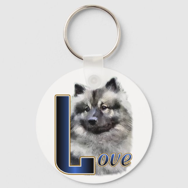 Chaveiro Keeshond Art Gifts (Frente)