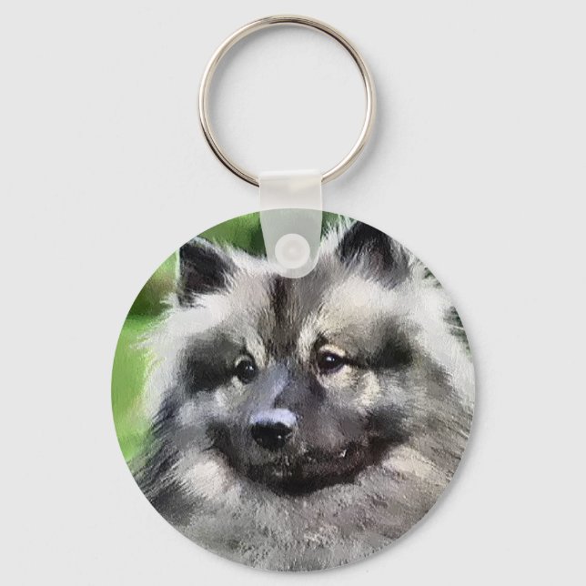 Chaveiro Keeshond Art Gifts (Frente)