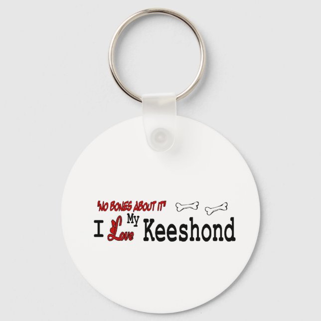 Chaveiro Keeshond Dog Gifs (Frente)