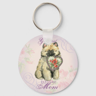 Chaveiro Keeshond Heart Mãe