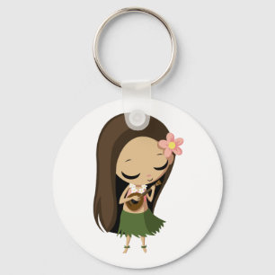 Chaveiro Keilana a menina de Hula