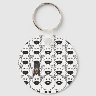 Chaveiro Kelpie australiano em ovelha