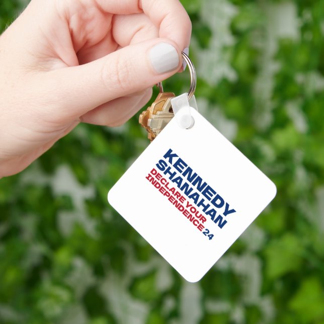 Chaveiro Kennedy e Shanahan 2024 - Botão do Pino do Slogan (Mão)