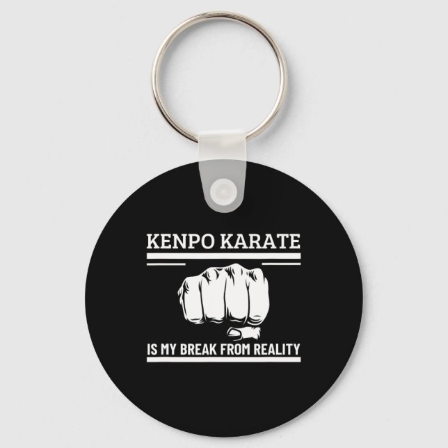 Chaveiro Kenpo Karate É Minha Quebra Da América Engraçada (Frente)