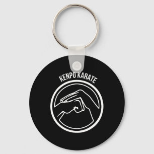 Chaveiro Kenpo Karate White Black Mãos Legal Artes Marciais