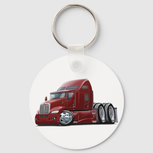 Chaveiro Kenworth 660 Maroon Truck (Frente)