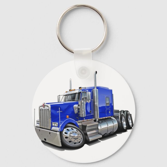 Chaveiro Kenworth w900 Blue Truck (Frente)