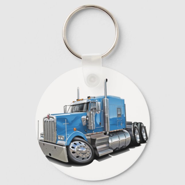 Chaveiro Kenworth w900 Lt Blue Truck (Frente)