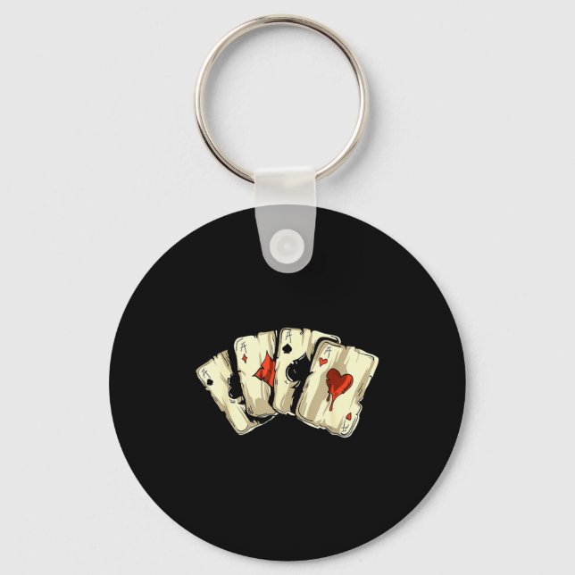 Chaveiro Ker Player Texas Holdem - Card Game Ker  (Frente)