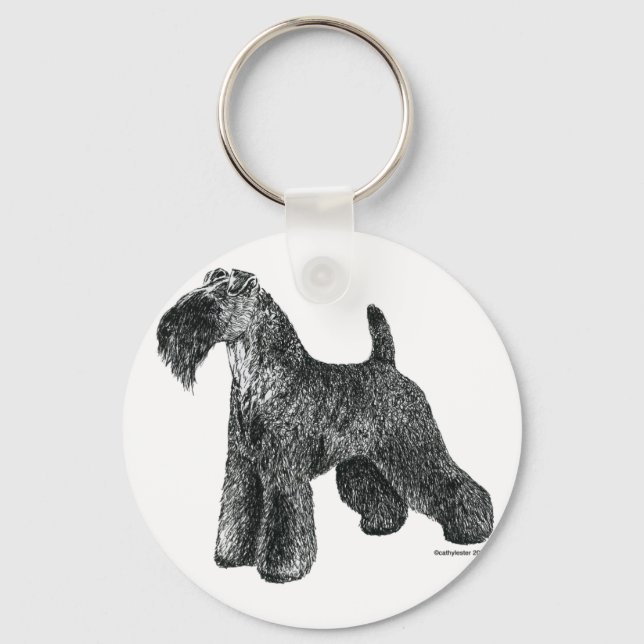 Chaveiro Kerry Blue Terrier (Frente)