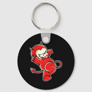 Chaveiro Kewpie Bebê Diabo Demônio Chifres Tatuagem