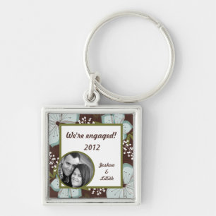 Chaveiro Key Chain Hawaiian Blue Flower