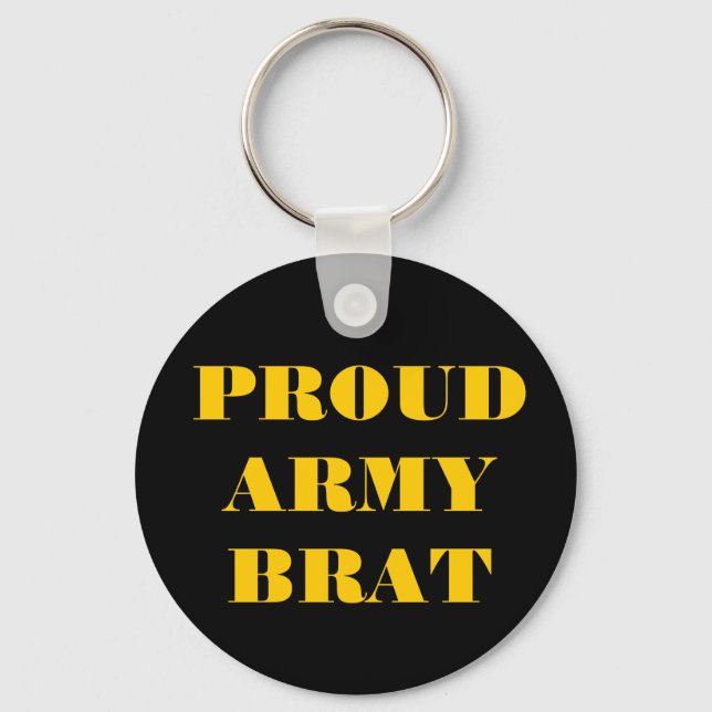 Chaveiro Key Chain Proud Army Brat (Frente)