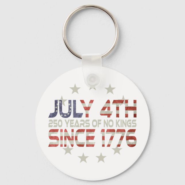 Chaveiro Key Fob: 4 de julho - 1776 - 250 Anos! (Frente)