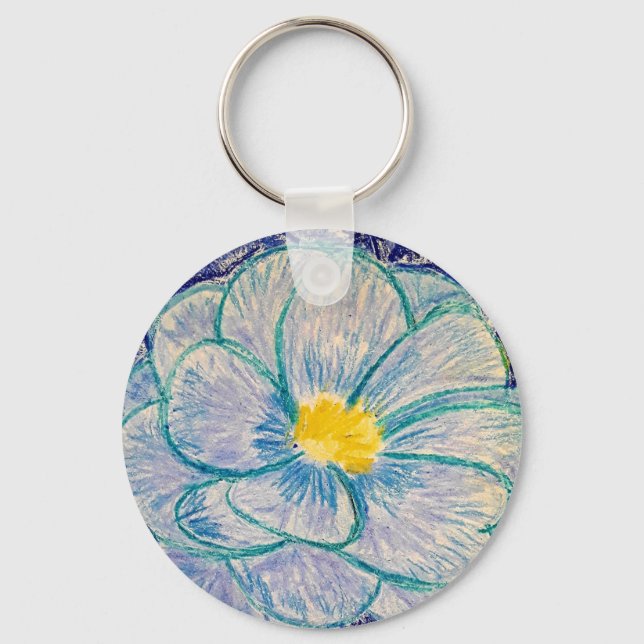 Chaveiro Key Ring Camellia "Blue Danúbio" (Frente)
