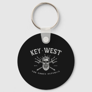 Chaveiro Key West Flórida Vintage Poseidon República Conch