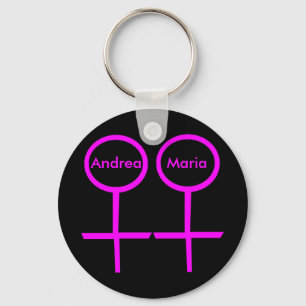 Chaveiro Keycahin Personalizável de Amantes de Lésbicas