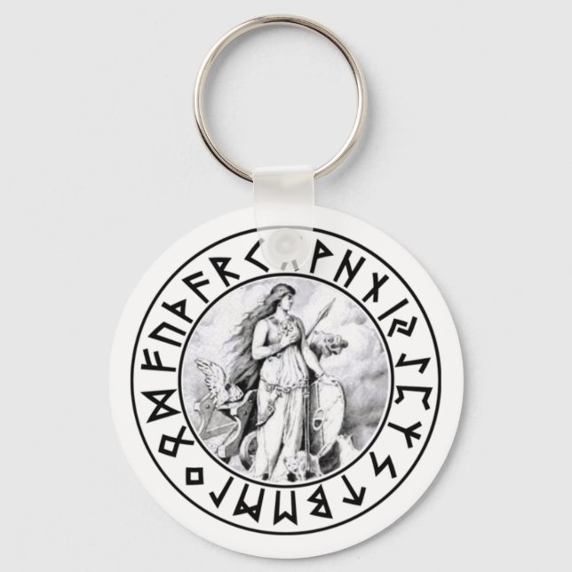 Chaveiro keychain Freya Rune Shield (Frente)