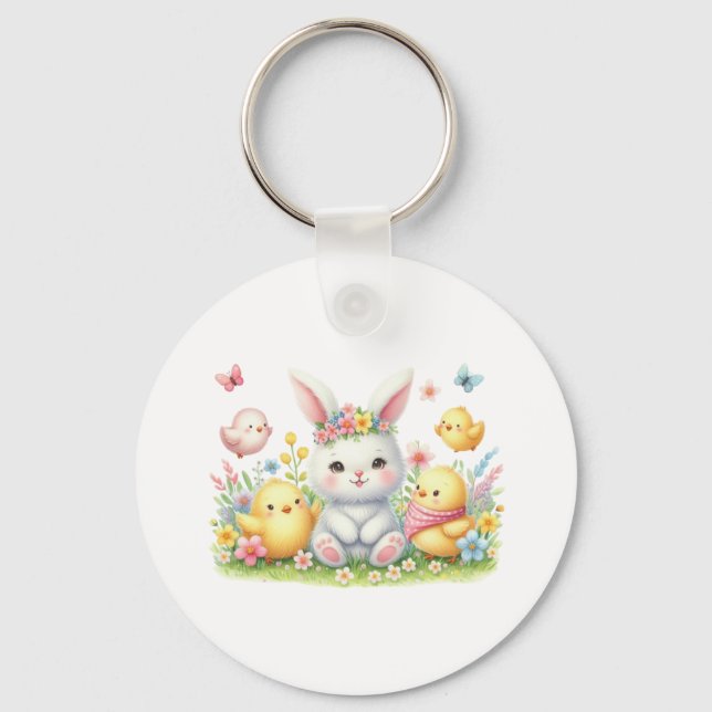 Chaveiro Keychain-Spring Floral Keychain (Frente)