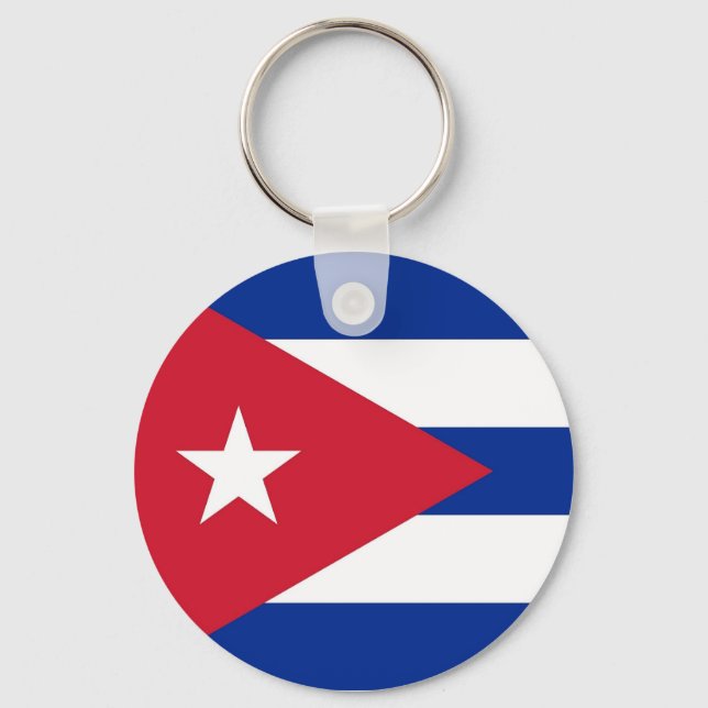 Chaveiro Keychain with Flag of Cuba (Frente)