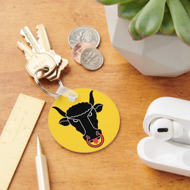 Chaveiro Keychain with Flag of Uri canton, Switzerland (Mesa)