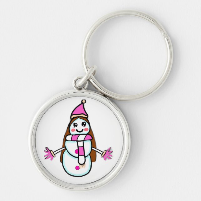 Chaveiro KeychainSnow Woman Magic - Original Character by A (Frente)