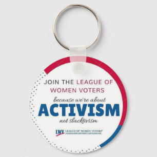 Chaveiro Keychairn de Slactivism do activismo de LWVAH não