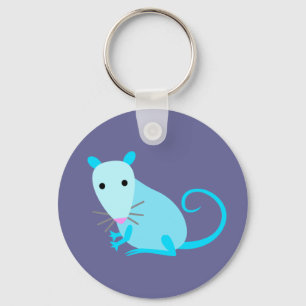Chaveiro Keyring azul do rato