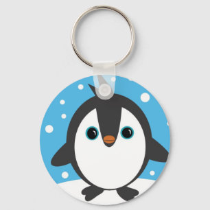 Chaveiro Keyring bonito do pinguim