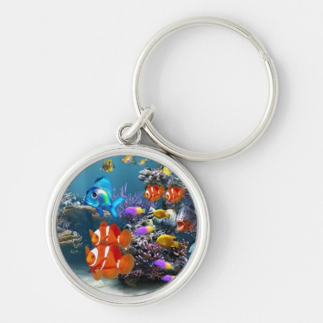 Chaveiro keyring bonito dos peixes do aquário (Frente)