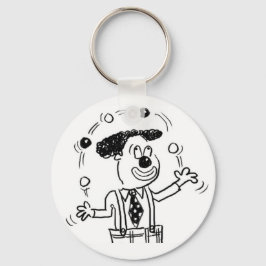 Chaveiro Keyring com uma ilustração malabarista