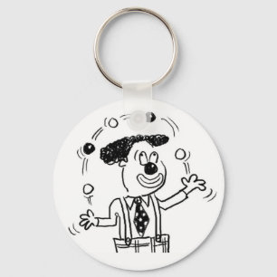 Chaveiro Keyring com uma ilustração malabarista