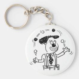 Chaveiro Keyring com uma ilustração malabarista