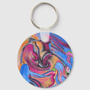 Chaveiro Keyring cor-de-rosa de Lovelies da lua