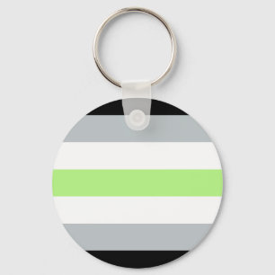 Chaveiro Keyring da bandeira de Agender