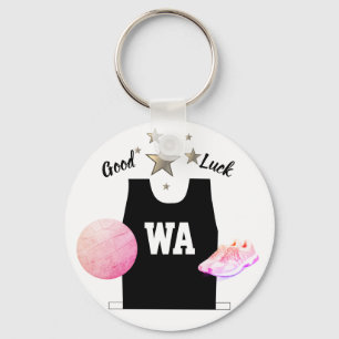 Chaveiro Keyring da boa sorte do Netball do ataque da asa