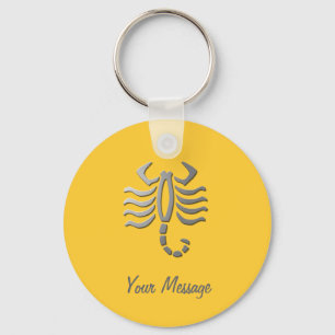 Chaveiro Keyring da prata do sinal da estrela do zodíaco d