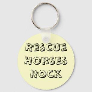 Chaveiro Keyring da rocha dos cavalos do salvamento