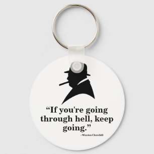 Chaveiro Keyring de Winston Churchill - citações 1