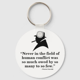Chaveiro Keyring de Winston Churchill - citações 11