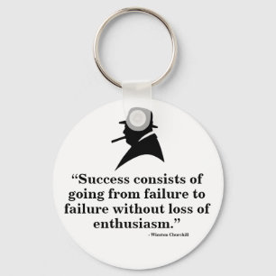 Chaveiro Keyring de Winston Churchill - citações 7