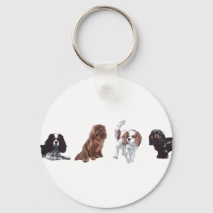 Chaveiro keyring descuidado do Spaniel de rei Charles,
