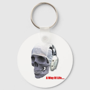 Chaveiro Keyring do crânio do pólo aquático