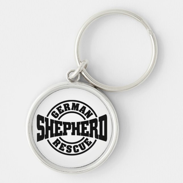 Chaveiro Keyring do salvamento do german shepherd (Frente)