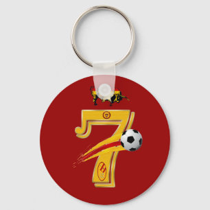 Chaveiro Keyring dos campeões do mundo do futebol do núme