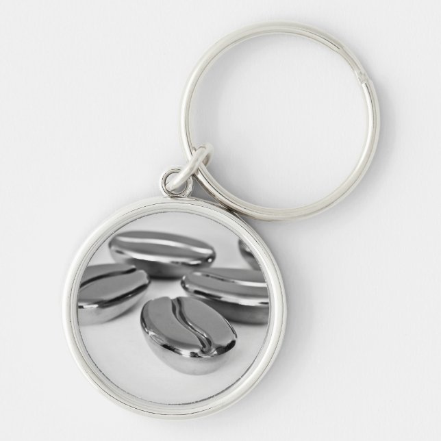 Chaveiro Keyring dos feijões de café do metal (Frente)