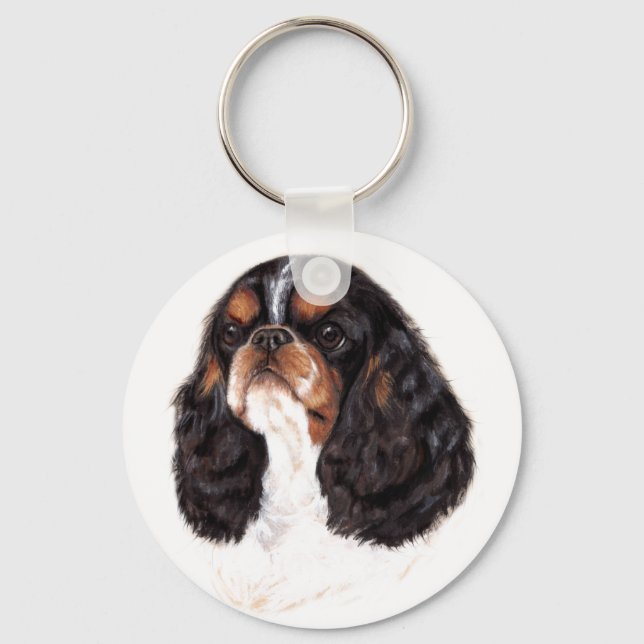 Chaveiro Keyring: English Toy (king charles) spaniel (Frente)