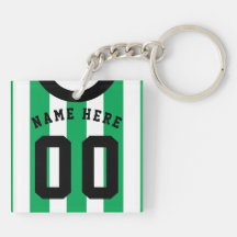 Keyring Jersey, Greve Verde do Futebol Personaliza